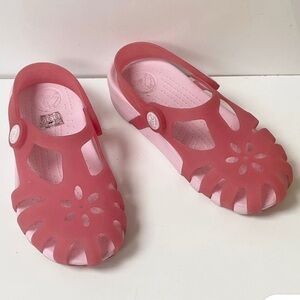 Crocs Carlie Mary Jane Wedge Sandals Clog Slingback